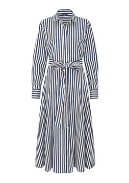 Stripe Maxi Shirt Dress Navy Stripe £55