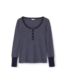 STRIPE SCOOP NECK LS JERSEY TOP £28