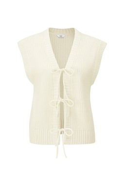 Tie Front Knitted Waistcoat in Ivory £35 (AL11794) Available from 9th January