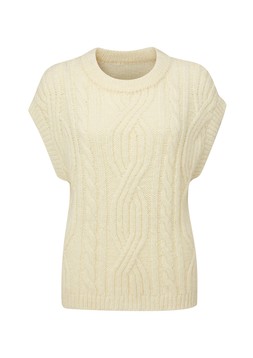 Alex Jones X Cotton Traders Crew Neck Vest Cream £32