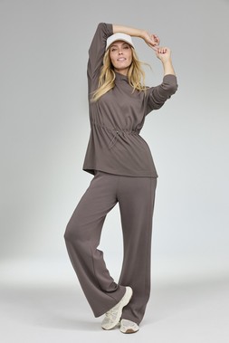 Ladies Turtle Neck Toggle Sweatshirt, Dusty Mink, £35- Available from 28th December