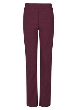 Super Stretchy Straight Leg Pull On Cosy Trousers Burgundy £34 AC16841