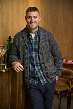 Will Mellor X Cotton Traders Shawl Neck Cardigan Deep Fern £42