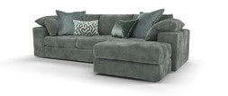 Harrington Small Chaise in Harrington Soft Slub Chenille Pine Mix, £2699.