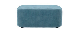 The Serene-Footstool(Designer)-CASUAL CHENILLE DENIM