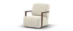 Wildwood Accent Swivel Chair in Chunky Flecked Boucle Pastel All Over, £849
