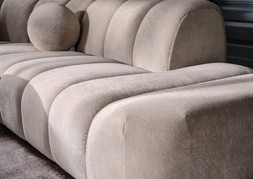 Waldorf 2 Seater Corner 1.5 Seater in Soft Sherpa Stone All Over, £2299