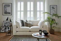 The Westwood 2 Seater in Soft Boucle Ecru Mix, £1799