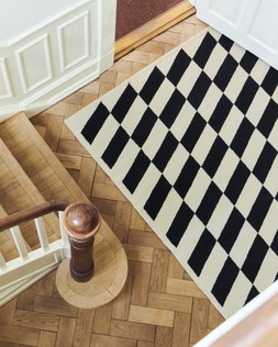 HAY Shift Kelim Rug - Black