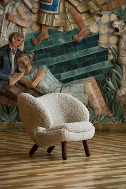 House of Finn Juhl The Pelican Chair - Sheepskin - Off White