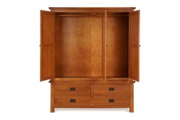 Kingston Oak 4 Drawers 3 Doors Wardrobe RRP €1,999 NOW €1,149