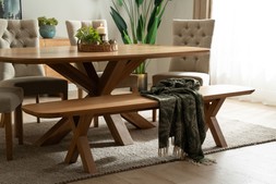 Madrid Oak Bench 2m RRP €799 Now €449