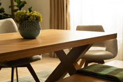 Granada Herringbone Dining Table X Leg 03 RRP €2,049 Now €999