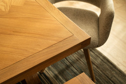 Granada Herringbone Dining Table X Leg 03 RRP €2,049 Now €999