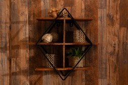 Diamond Wooden Base Wall Shelf 0003 RRP €225 Now €135