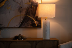 White Marble Table Lamp RRP €225 Now €140