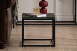 Industrial Side Table Green Marble RRP €199 NOW €129