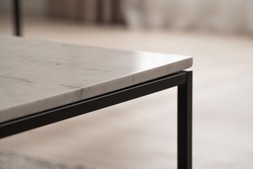 Industrial Coffee Table White Marble RRP €549 NOW €349