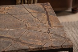 Industrial Coffee Table Brown Marble RRP €549 NOW €349