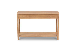 Nordic Solid Oak 2 Drawer Console Table - RRP €1,099 NOW €649