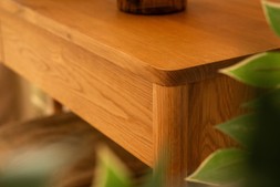 Nordic Solid Oak 2 Drawer Console Table - RRP €1,099 NOW €649