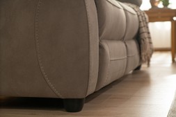 Houston Light Grey Fabric 3 Seater Sofa RRP €1099 NOW €699
