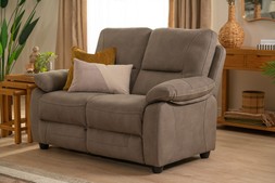 Houston Light Grey Fabric 2 Seater Sofa RRP €999 Now €599