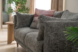 Isabella Charcoal Fabric 2 Seater Sofa RRP €1,499 NOW €999