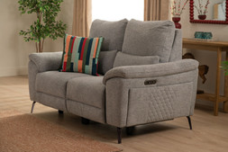Oliveira Grey Fabric Electric 2 Seater Sofa with Head Tilt RRP €3049 NOW €1799