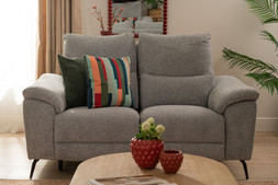 Oliveira Grey Fabric Electric 2 Seater Sofa with Head Tilt RRP €3049 NOW €1799