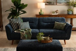 Alex 3 Seater Sofa Wandy Blue - (RRP€1,599) NOW €899