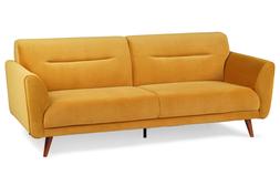 Alex Gold Velvet 3 Seater Sofa - clearcut angle - WAS 1549 NOW 899 euro