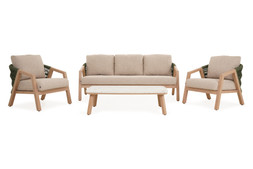 Elba Rope Sofa Set Beige RRP €2999 NOW €1999