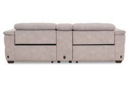 Hollywood Grey Fabric 2.5 Seater Electric Recliner Sofa with Fridge RRP€5559 NOW €2999