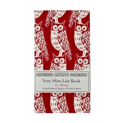 Very Slim List Book Owls