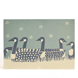 Card Flock of Geese