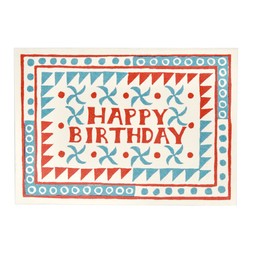 Card Happy Birthday Triangles And Circles