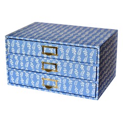 A Flight of Enid Marx’s Necktie-Covered Collector’s Drawers