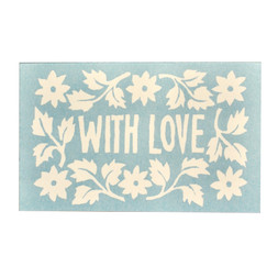 Pack of Leaves and Stars Gift Cards Duck Egg