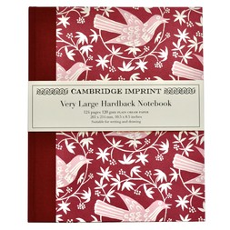 Very Large Hardback Notebook Songbird Bramble