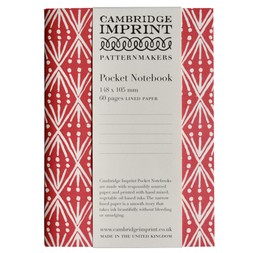 Pocket Notebook Selvedge Madder