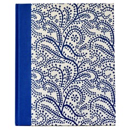 Very Large Hardback Notebook Seaweed Parsley Prussian Blue