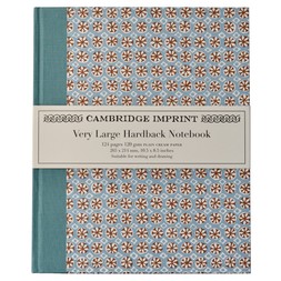 Very Large Hardback Notebook Sea Urchin Sky and Cocoa