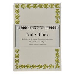 Refill Block of Bordered Notes in Bawden Green