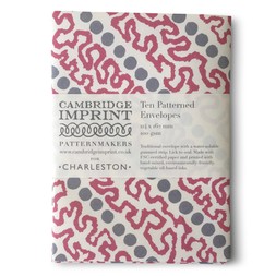 Packet of Ten Patterned Envelopes Charleston Meander