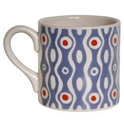 Mug Persephone Cornflower and Bright Red