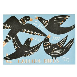 4. Four Calling Birds Card