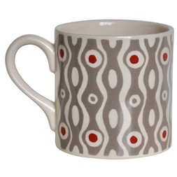 Mug Persephone Grey and Crimson