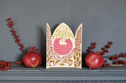 Extra Triptych Card Hidden Winter Bird
