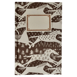 Hardback Notebook Horses Chocolate